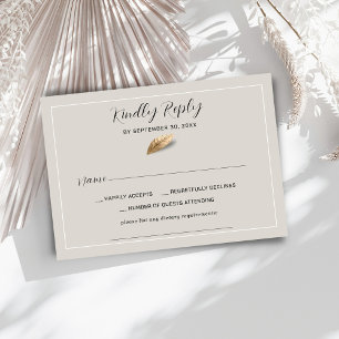 Classic & Elegant Wedding RSVP Card