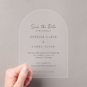 Classic Elegant Wedding Save the Date