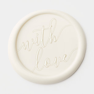 Classic Elegant With Love Calligraphy Style Wax Seal Sticker