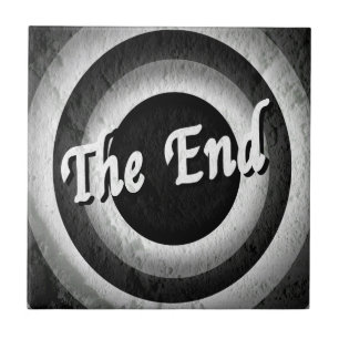 Classic End Credits - B&W Ceramic Tile