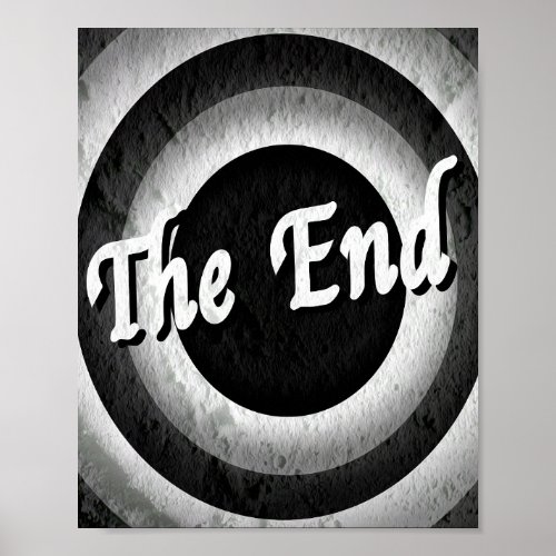 Classic End Credits _ BW Poster