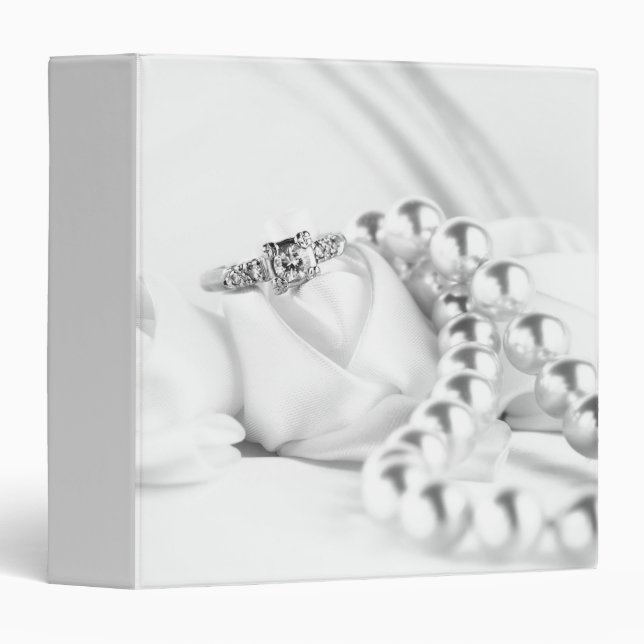 Classic Engagement Ring 1.5" Photo Album Binder (Front/Spine)
