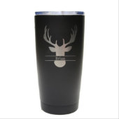 Classic Engraved Deer Antlers 20 oz. Tumbler (Front)