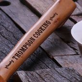 Classic Engraved Long Handled Wooden Soup Ladle (Detail)
