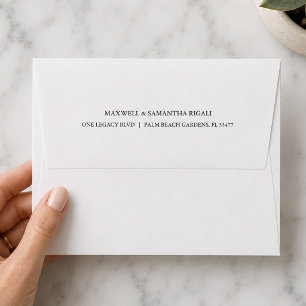 Classic Envelope with Return Address Printing