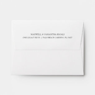 Classic Envelope with Return Address Printing
