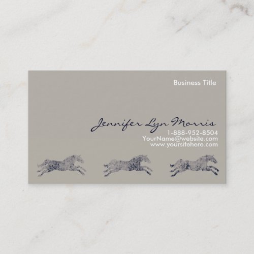Classic Equestrian Business Cards