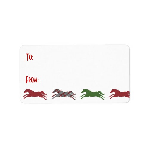 Classic Equestrian Christmas Gift Tags