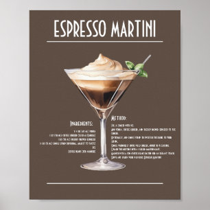 Classic Espresso Martini Recipe Poster