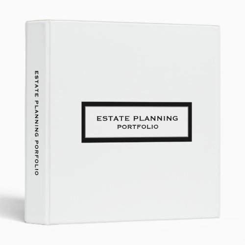 Classic Estate Planning Binder _ Customizable