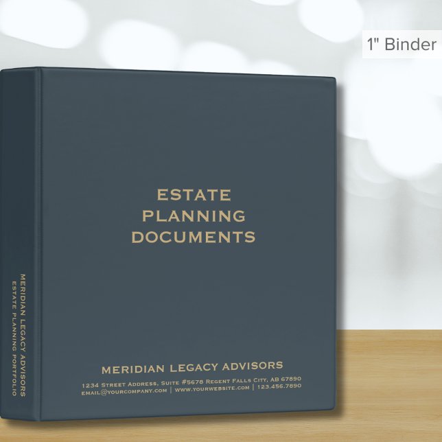 Classic Estate Planning Portfolio 3 Ring Binder (Creator Uploaded)