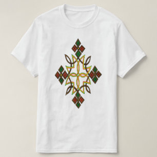 Classic Ethiopian Cross White T-Shirt