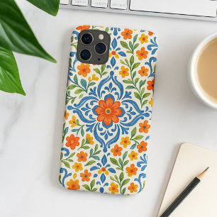 Classic Ethnic Mediterranean Floral Art Pattern iPhone 11Pro Max Case