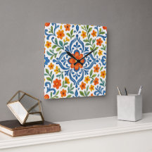 Classic Ethnic Mediterranean Floral Art Pattern