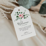 Classic Eucalyptus Pink Floral Wedding Welcome  Gift Tags<br><div class="desc">These classic eucalyptus pink floral wedding welcome gift tags are perfect for a rustic wedding. The design features watercolor eucalyptus green foliage paired with pink peonies,  evoking artistic beauty.

These tags are perfect for hotel guest welcome bags and destination weddings.</div>