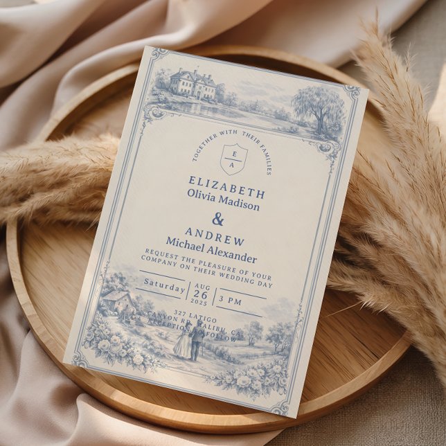 Classic European Garden Wedding Invitation (Creator Uploaded)