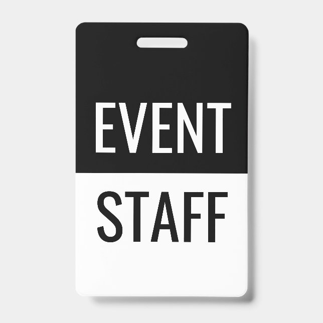Classic Event Staff Badges (Front)