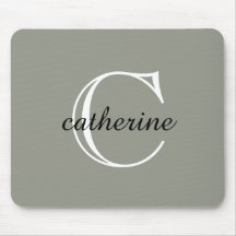 Classic Evergreen Fog Script Monogram