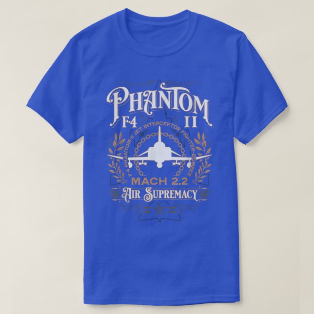 Classic F4 Phantom II Fighter Bomber Jet Aircraft  T-Shirt (Design Front)