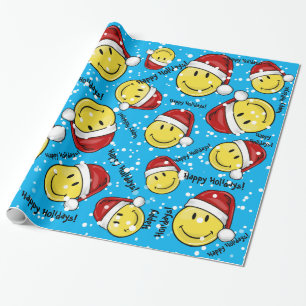 Classic Face Holiday Style Wrapping Paper