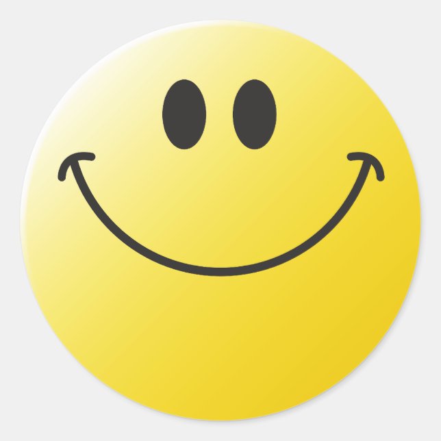 Classic Face Round Sticker (Front)