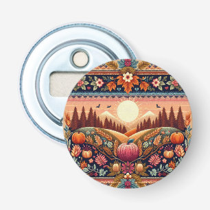 Classic Fair Isle Fall/Autumn Bottle Opener