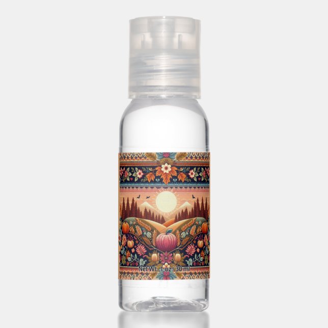 Classic Fair Isle Fall/Autumn Hand Sanitizer (Front)