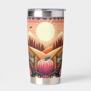 Classic Fair Isle Fall/Autumn Insulated Tumbler