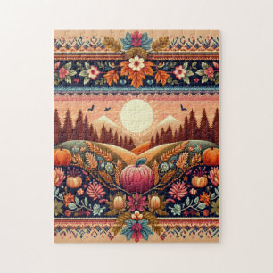 Classic Fair Isle Fall/Autumn Jigsaw Puzzle