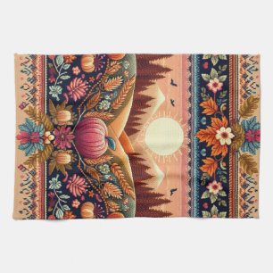 Classic Fair Isle Fall/Autumn Kitchen Towel