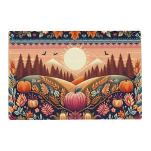 Classic Fair Isle Fall/Autumn Placemat