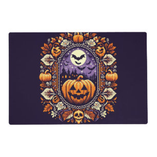 Classic Fair Isle Halloween/Pumpkin Placemat