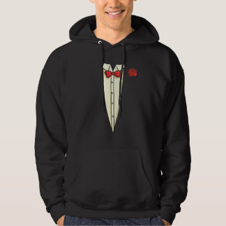 Classic Fake Tuxedo Costume Cool Valentines Day H Hoodie