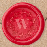 Classic Family Monogram Festive Wreath Wax Seal Stamp<br><div class="desc">This design features a Christmas wax envelope seal,  with a family monogram,  a festive kit wax seal,  with an elegant,  typography,  wreath,  classic,  festive,  envelope seal,  an elegant holiday wax seal</div>