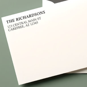 Classic Family Name Return Address Self-inking Stamp