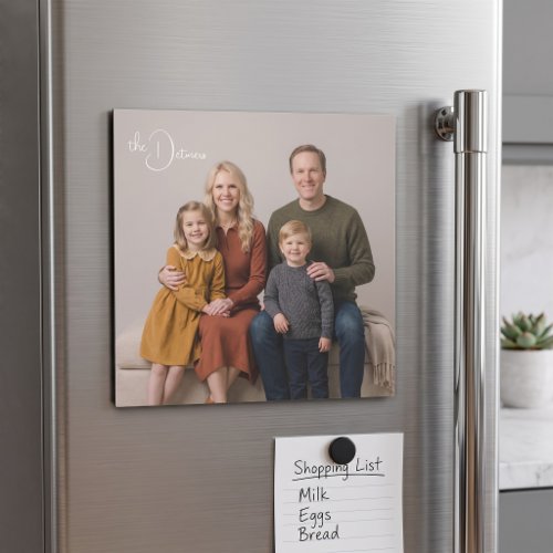 Classic Family Portrait Custom Magnetic Card