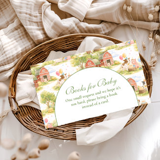 Classic Farm Animals Barnyard Books for Baby Enclosure Card