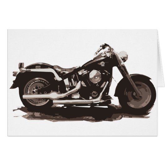 Classic Fat Boy Motorcycle Cards (Front Horizontal)