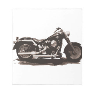 Classic Fat Boy Motorcycle Notepad