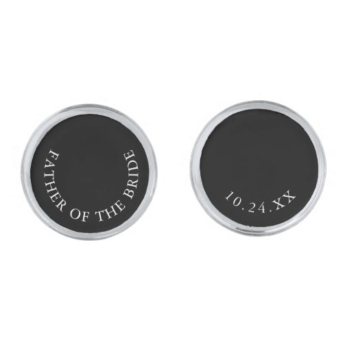 Classic Father Of The Bride Gift Cufflinks