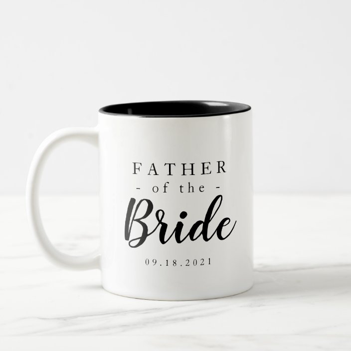 father of the bride coffee mug