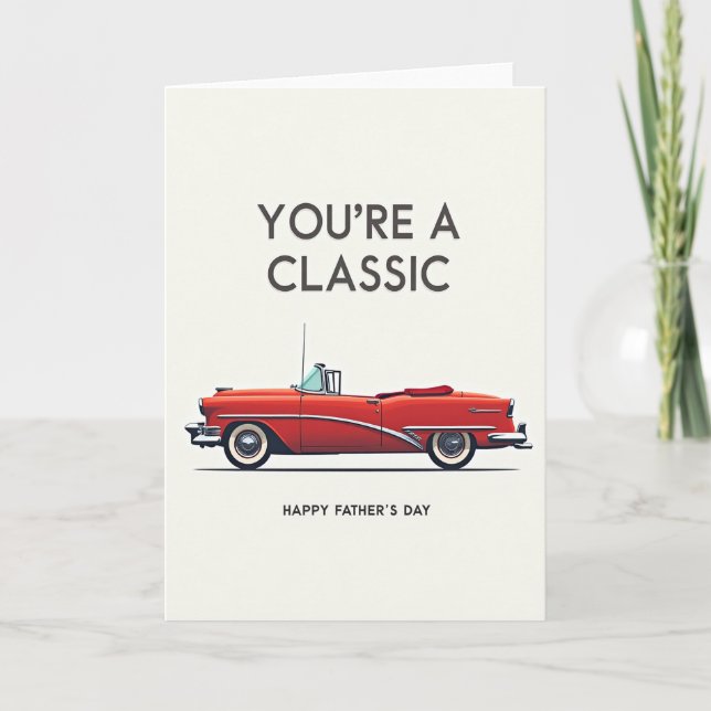 Classic Fathers Day Auto Card (Front)