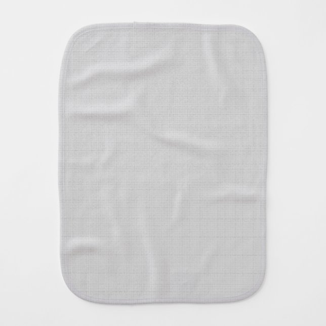 Classic Faux Linen Silver Grey Burp Cloth (Front)