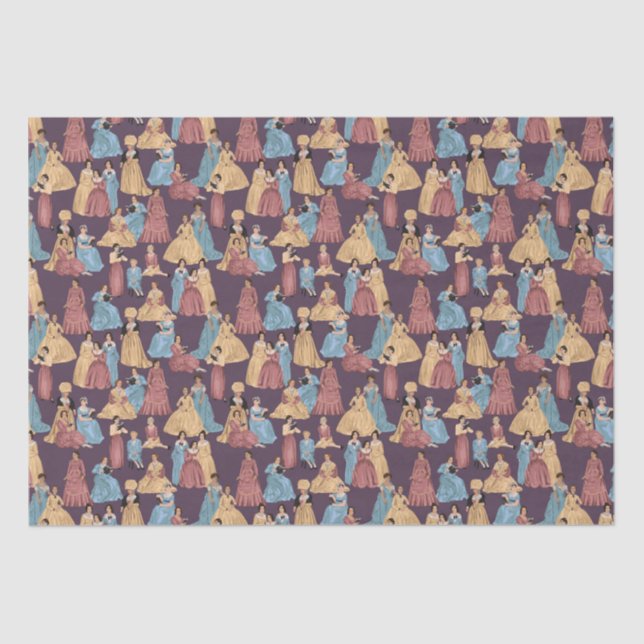 Classic Female Authors Tissue Paper (Front)