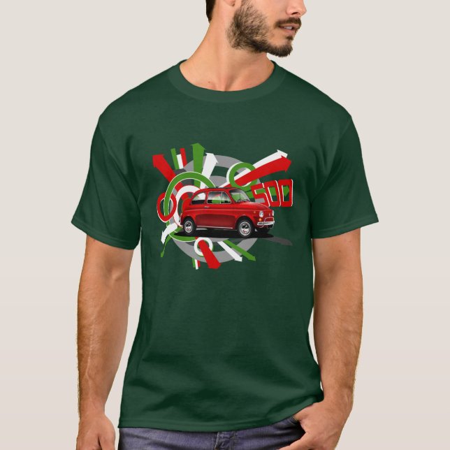 Classic Fiat 500 T-shirt (Front)