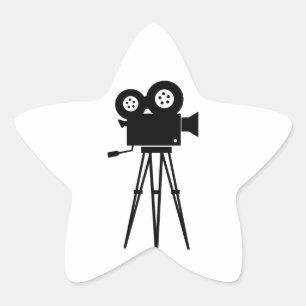 Classic Film Camera Star Sticker