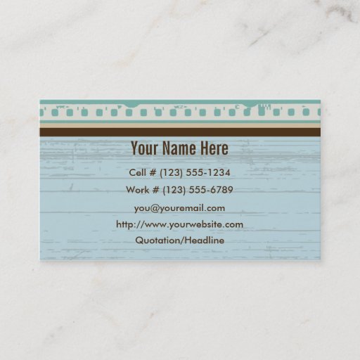 Customizable Classic Film Grunge Profile And Business Card