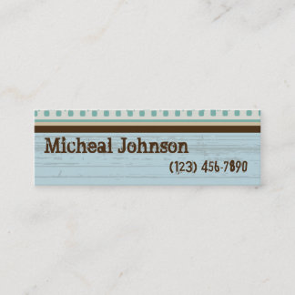 Classic Film Grunge Mini Business Card
