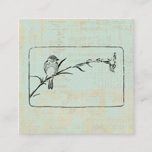 Classic Finch Bird Vintage Art Enclosure Card