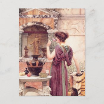 Classic Fine Art Woman Postcard by FineArtists at Zazzle